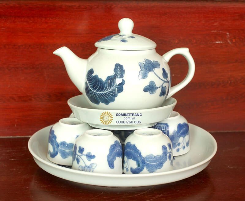 Bộ ấm chén gốm sứ giả cổ là sứ sạch an toàn đảm bảo cho sức khỏe