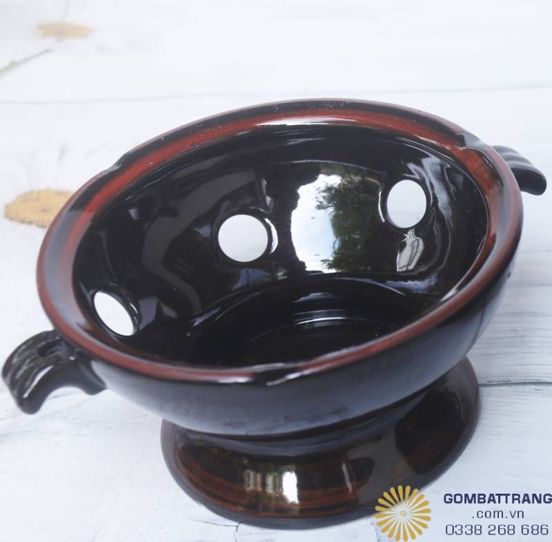 Bộ bat dia Bát Tràng truyền thống – thiết kế bền chắc, men nâu cổ điển, dùng cho bữa cơm Việt ấm cúng.