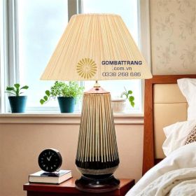 Đèn ngủ gốm bát tràng-trang trí phòng đẹp tiện lợi