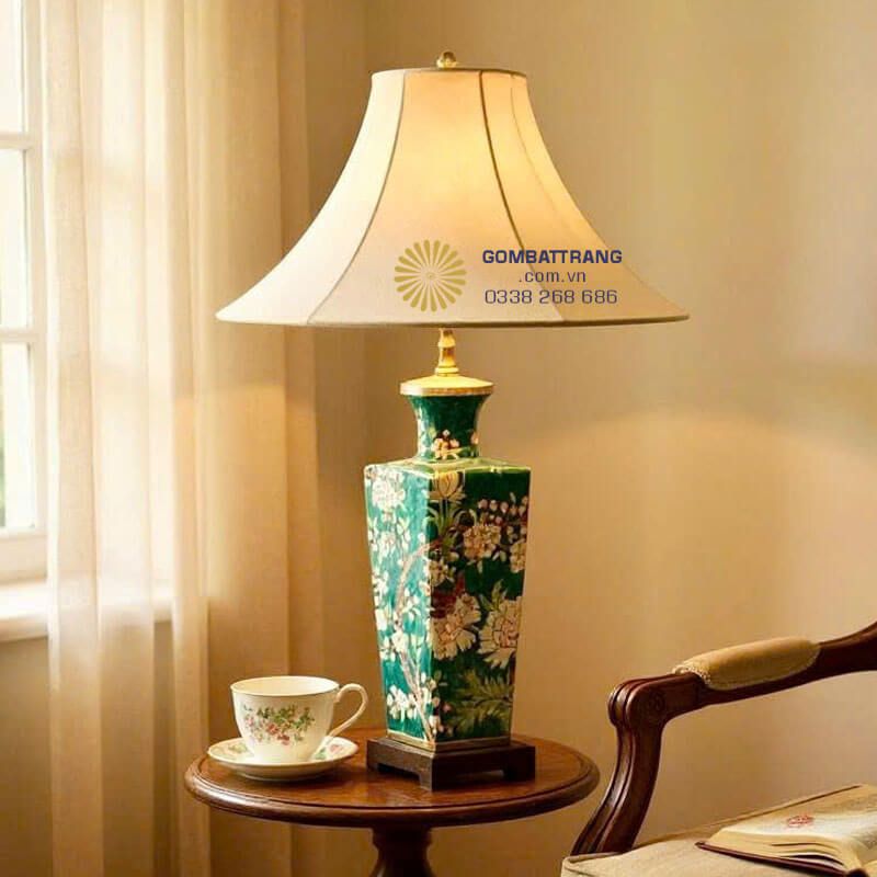 Đèn ngủ gốm Tân cổ điển – điểm nhấn decor sang trọng