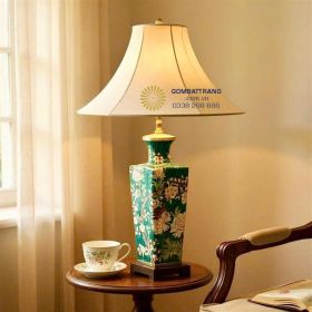 Đèn ngủ gốm decor phong cách Tân cổ điển sang trọng