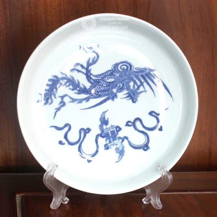 Đĩa cổ dùng làm quà tặng Phượng Chúc Thư