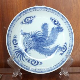 Đĩa gốm Bát Tràng xưa Phượng Cổ rẻ đẹp cao cấp