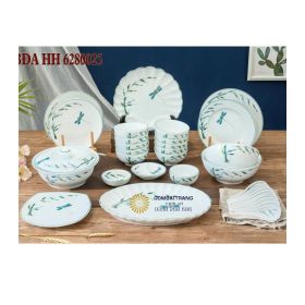 Đĩa trang trí bát tràng-Men sứ cao cấp, chịu nhiệt tốt