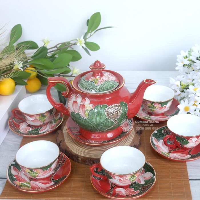 Giá bộ ấm chén Bát Tràng TMAI12460