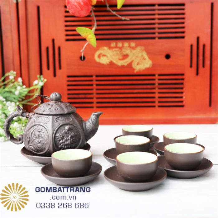 Giá bộ ấm chén Bát Tràng cao cấp – Sang trọng đến từng chi tiết