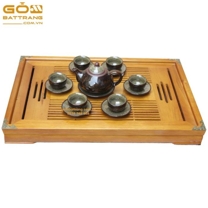 Bộ ấm chén Bát Tràng OLD-FA6F1A87E424