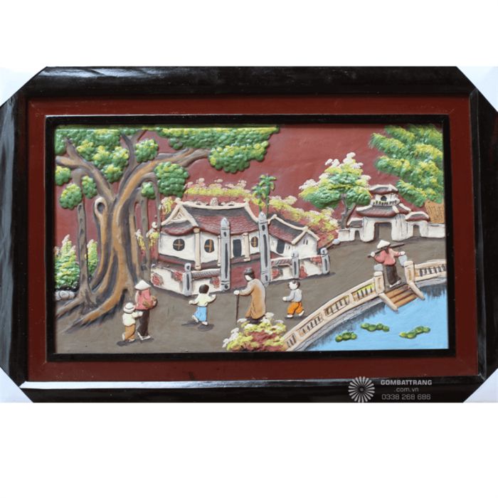 Tranh gốm Bát Tràng GIAHII4705