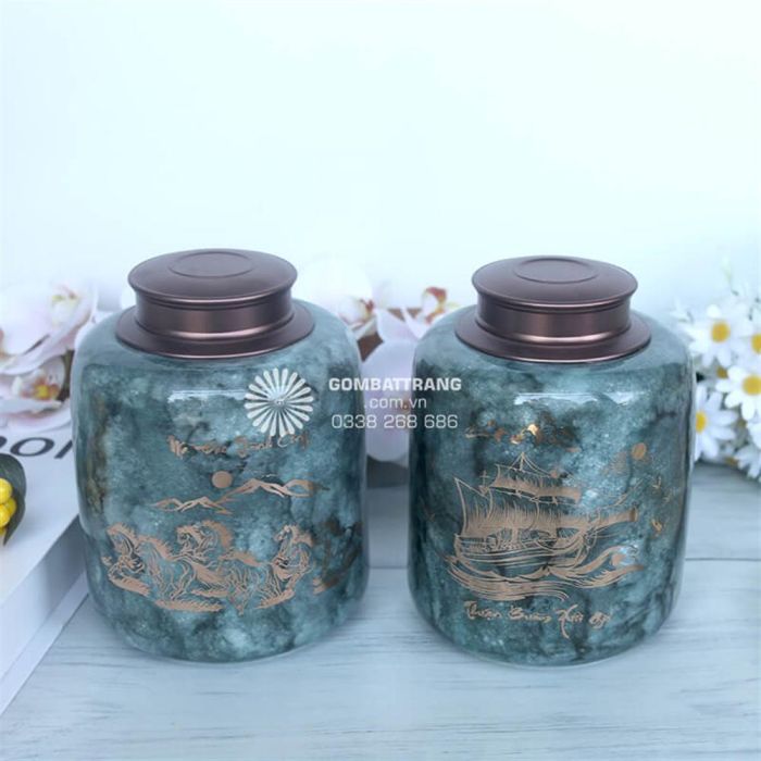 Hộp Đựng Chè Bằng Sứ Hút Lộc Giá Rẻ