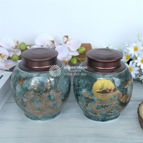 Hộp Đựng Chè Khô Gốm Sứ Quà Tặng Cao Cấp