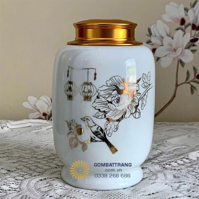 Hộp Đựng Trà Bằng Sứ Phong Thủy Giá Tốt