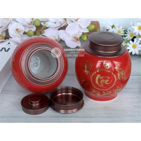 Hộp Đựng Trà Bằng Sứ Tài Lộc Sang Trọng