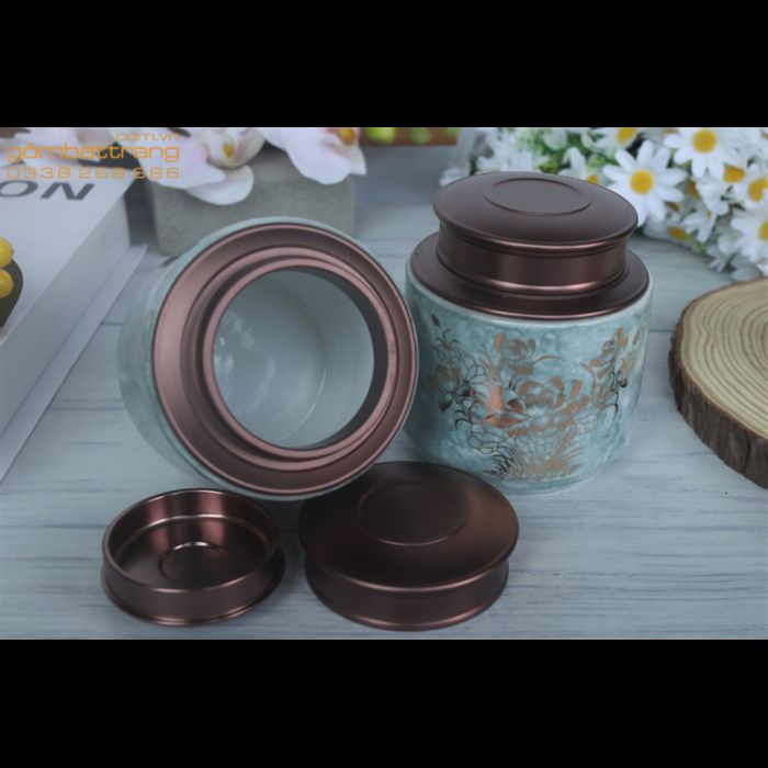 Hộp đựng trà cao cấp Bát Tràng