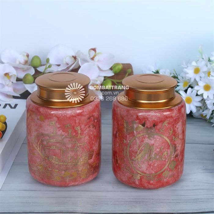 Hộp Đựng Trà Quà Tặng Gốm Sứ Đẹp