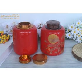 Hũ đựng chè gốm sứ cao cấp