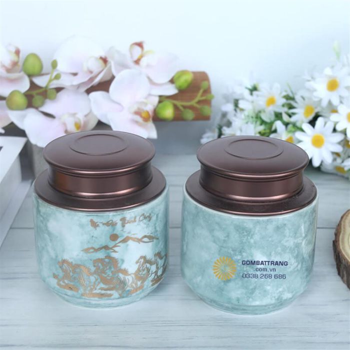 Hũ Đựng Trà Bằng Sứ Đẹp Cao Cấp Nhất