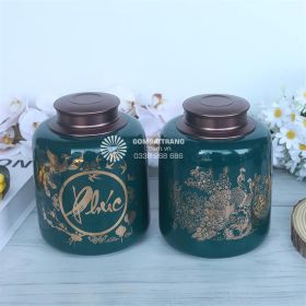 Hũ Đựng Trà Bằng Sứ Quà Tặng Gốm Sứ Cao Cấp