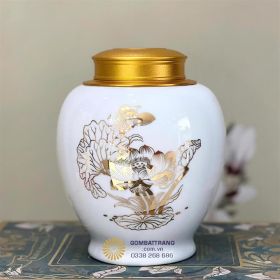 Hũ Đựng Trà Bát Tràng Vẽ Hoa Đẹp Nhất