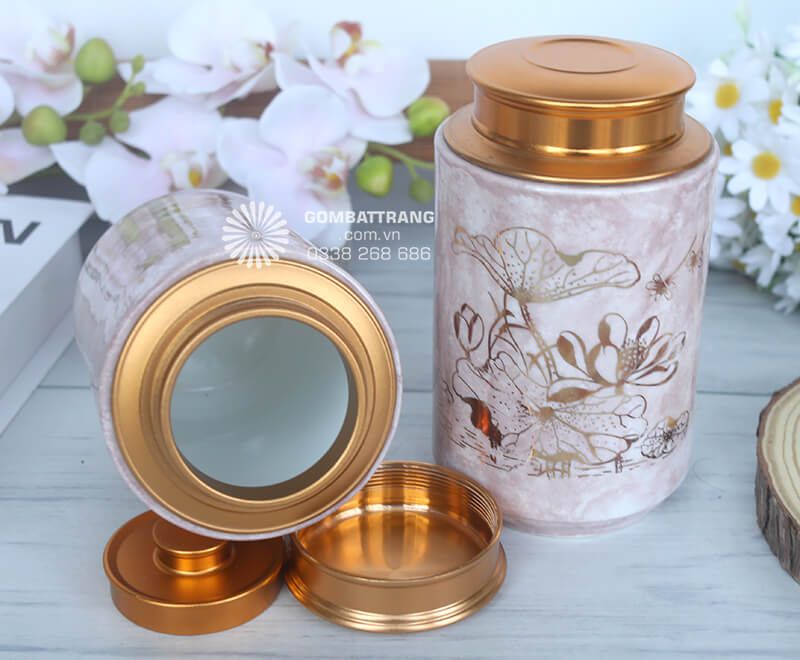 Bộ đôi hũ đựng trà gốm sứ thực sự là sự lựa chọn hoàn hảo cho những ai yêu thích văn hóa trà đạo