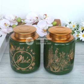 Hũ Gốm Đựng Trà Quà Tặng Gốm Sứ Đẹp