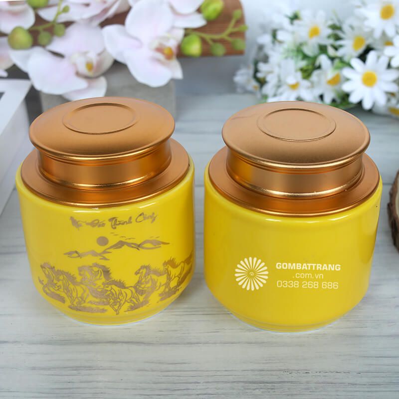 Lọ đựng chè bát tràng bảo quản hương vị hoàn hảo
