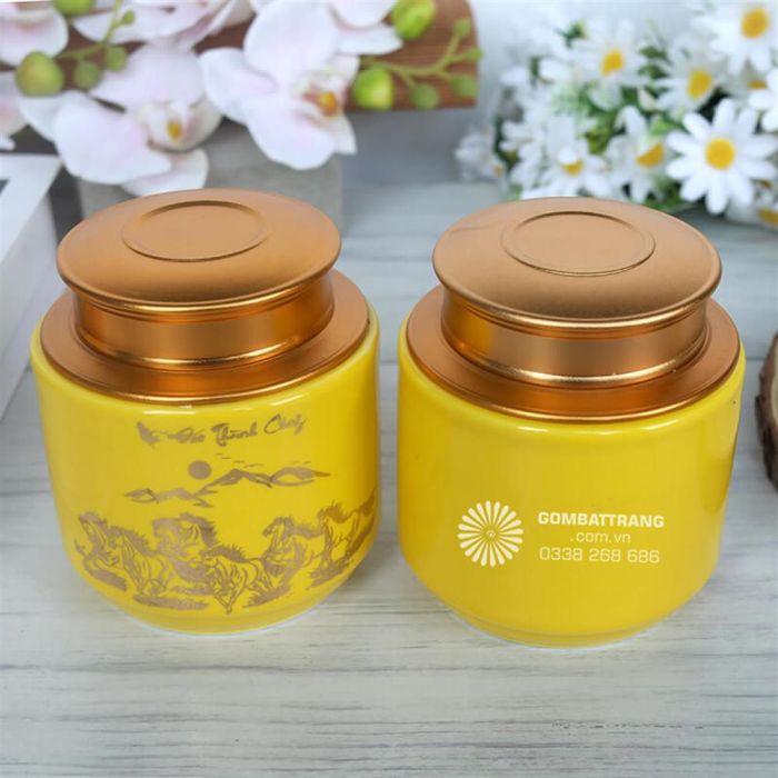 Lọ Đựng Trà Gốm Sứ Mã Đáo Thành Công Cao Cấp Giá Tốt