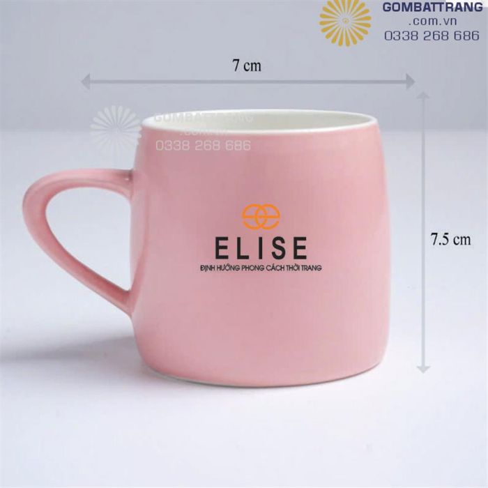 Ly sứ quà tặng in logo TG056