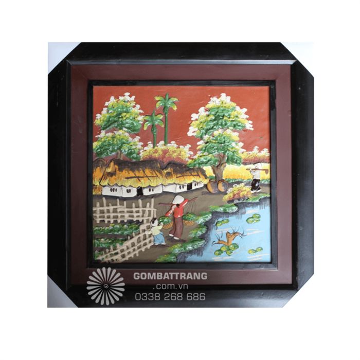 Tranh gốm Phù Lãng GIAHII4623
