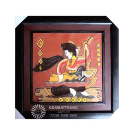 Tranh ghép gốm thiếu nữ Việt Nam đương đại tinh xảo