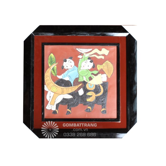 Tranh gốm Bát Tràng GIAHII4552