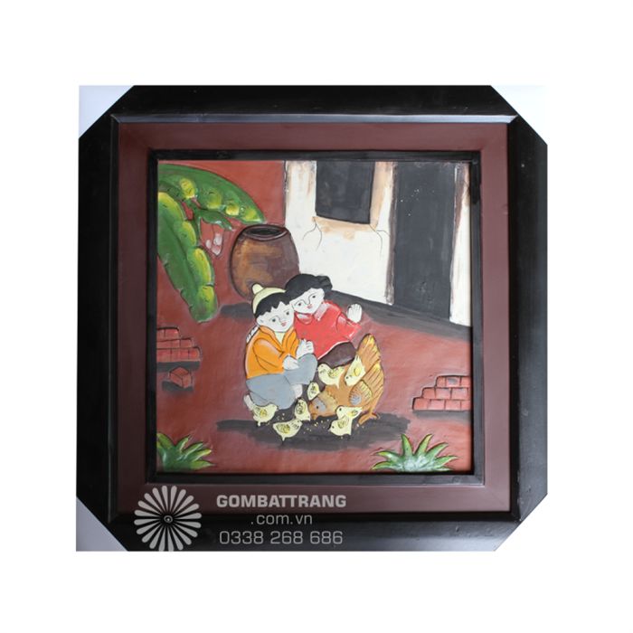 Tranh gốm Bát Tràng GIAHII4628