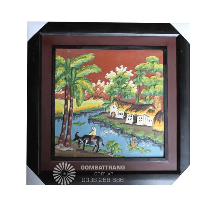 Tranh gốm Bát Tràng GIAHII4618