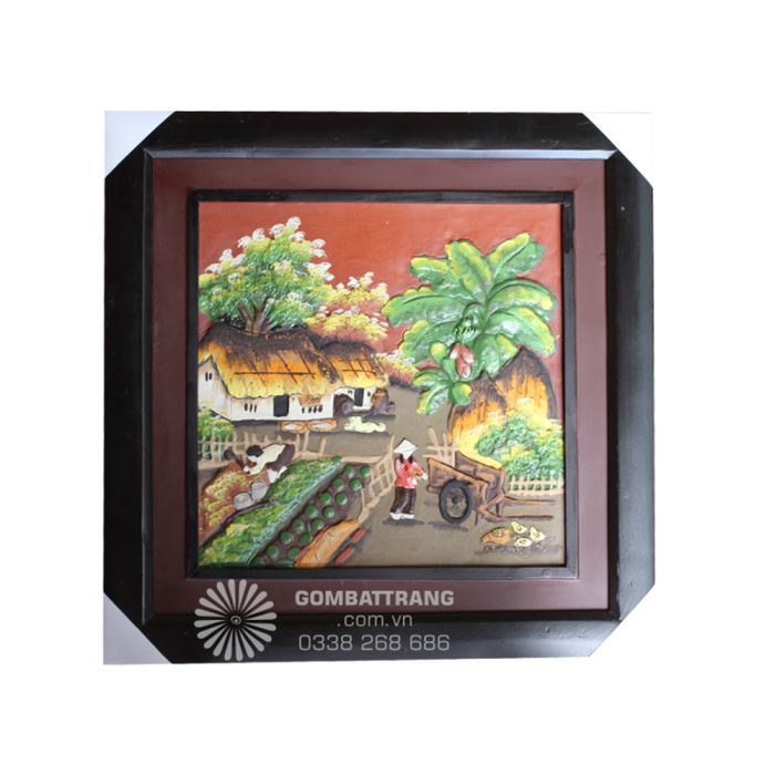 Tranh gốm Bát Tràng GIAHII4670
