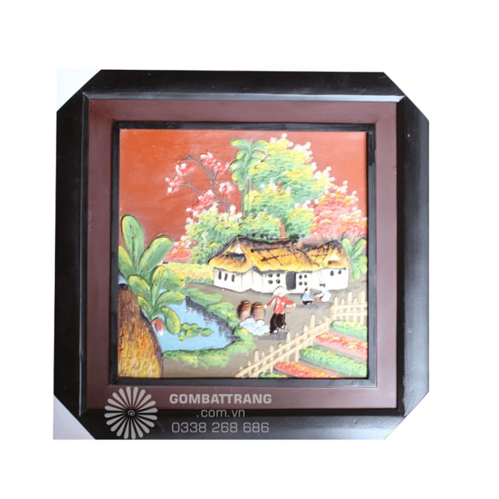 Tranh gốm bát tràng GIAHII4650
