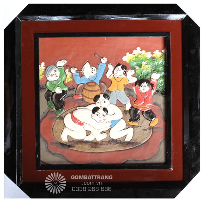 Tranh gốm Bát Tràng GIAHII4534