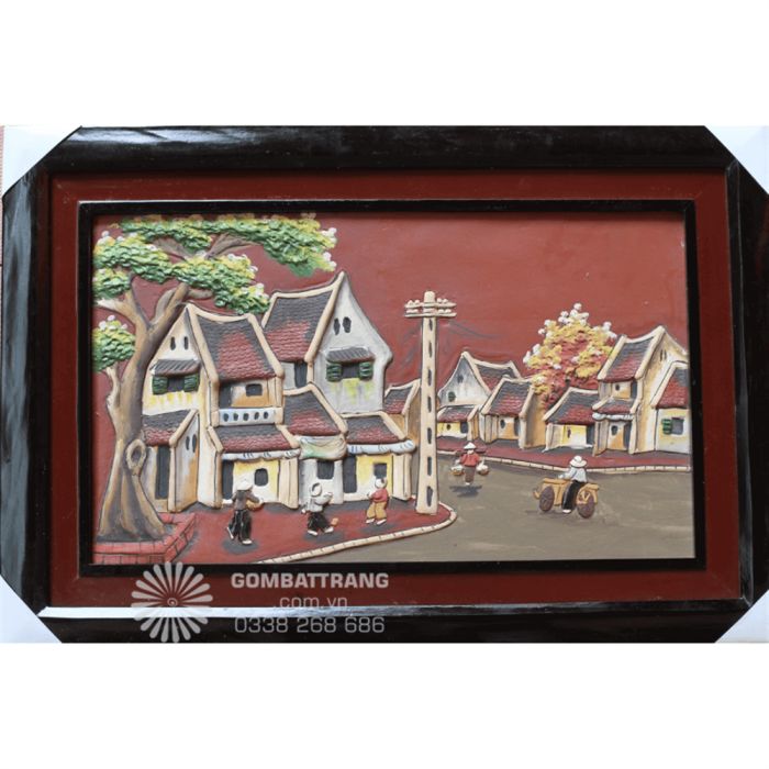 Tranh gốm phù lãng GIAHII4716