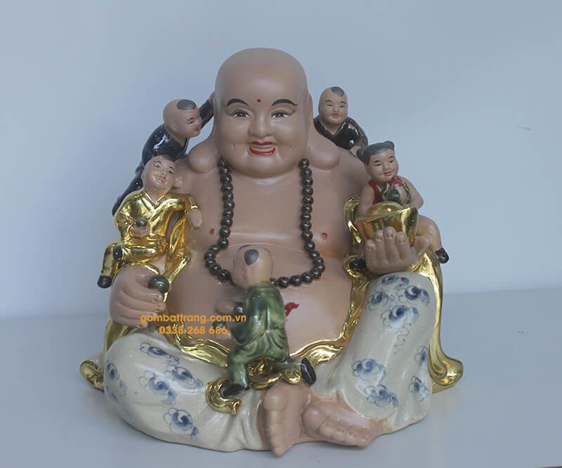 Tượng Phật Di Lặc gốm sứ cao cấp