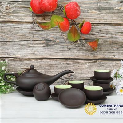Bộ ấm uống trà gốm Bát Tràng – Tinh hoa từ đất Việt