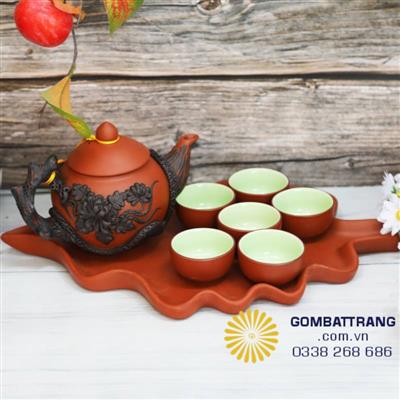 Ấm xuyến quà tặng Bát Tràng đẹp, tinh xảo