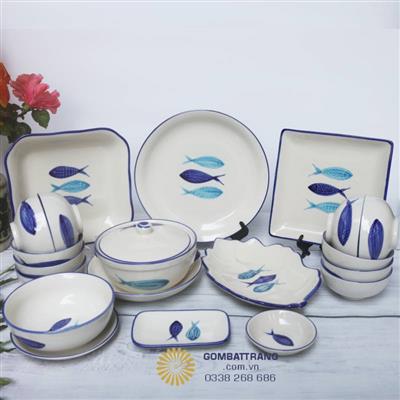 Đĩa trang trí Bát Tràng - Nội thất bếp hiện đại
