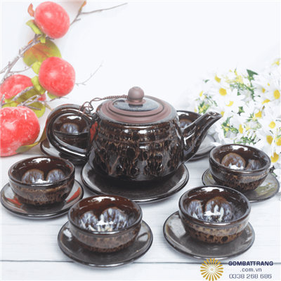 Chén tử sa decor phong khach sang trọng