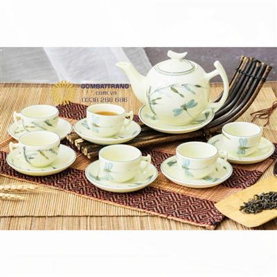 Bộ ấm chén uống trà cao cấp Chuồn Chuồn – Trúc decor phòng