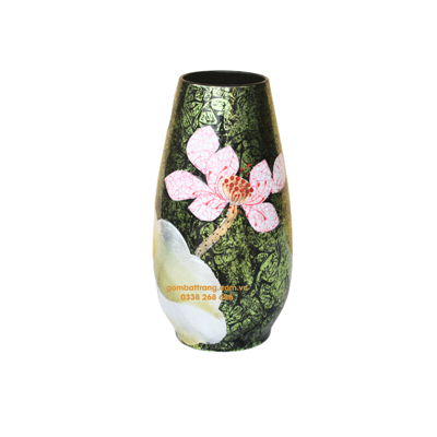 Lọ hoa sơn mài Bát tTràng đẹp mê mẩn