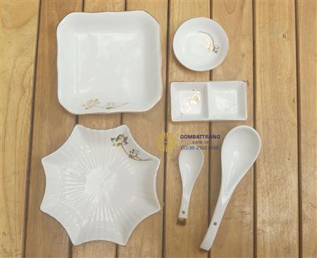 bộ bát đĩa bát tràng đẹp