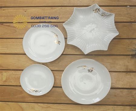 bộ bát đĩa gốm bát tràng