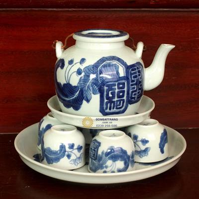 Ấm chén cổ Mai Thọ Bát Tràng rẻ đẹp