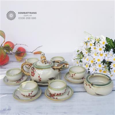 Ấm chén gốm trang trí phong thuỷ