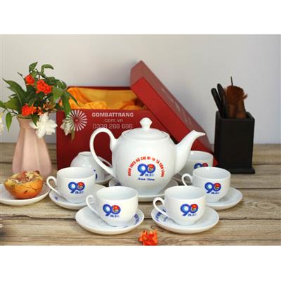 Ấm chén trà in logo quà tặng cao cấp