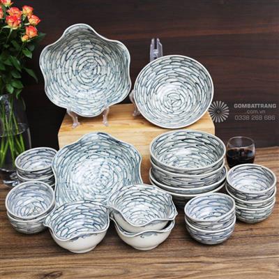 Bát đĩa decor họa tiết đàn cá – Điểm nhấn nghệ thuật