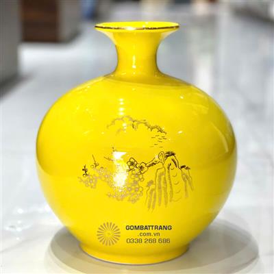 Bình Gốm Hút Tài Lộc Phong Thủy Đẹp